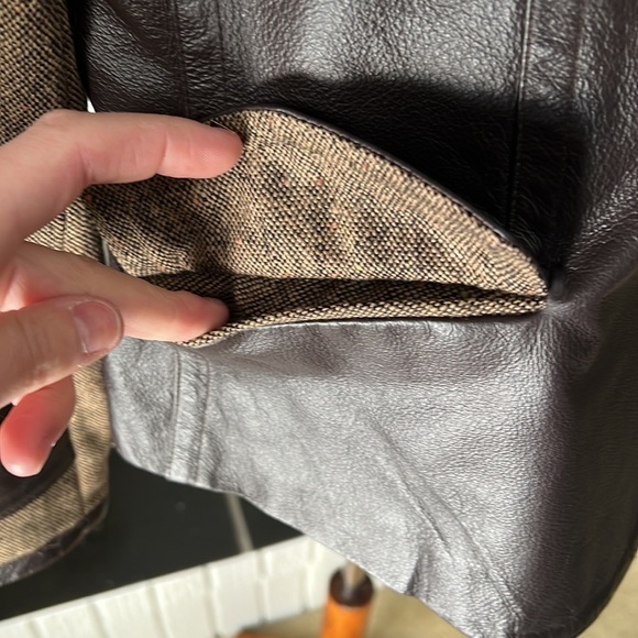 Nygard collection, equestrian style tweed and leather lined jacket - Picture 6 of 14